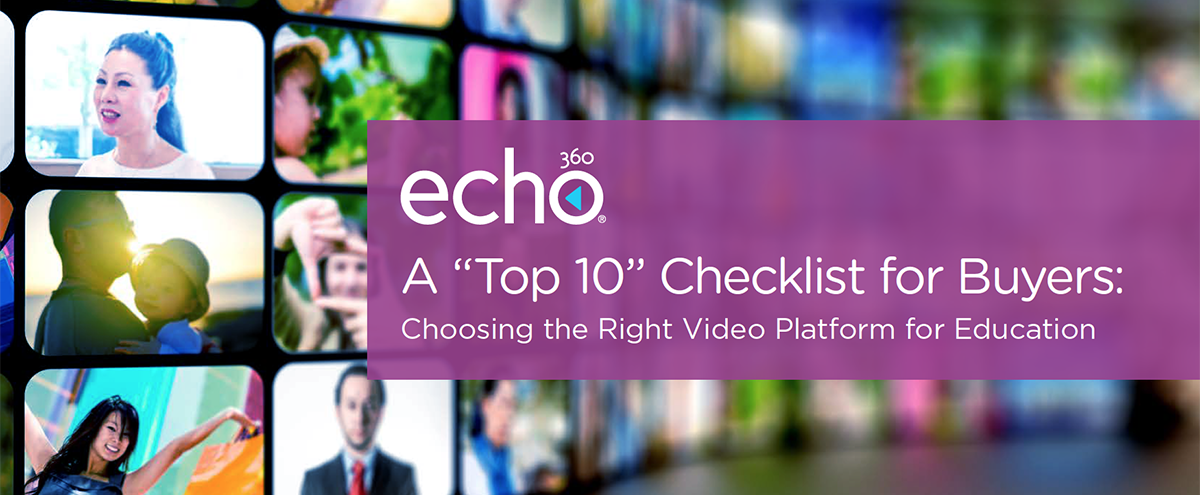 eBook A Top 10 Checklist for Buyers: Choosing the Right Video Platform for Education